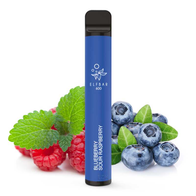 Elf Bar 600 Blueberry Sour Raspberry Einweg-E-Zigarette mit 2% Nikotin oder nikotinfrei – Vapestick jetzt bei semyshop.de online bestellen!